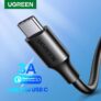 כבל טעינה USB Type C מהיר 3A